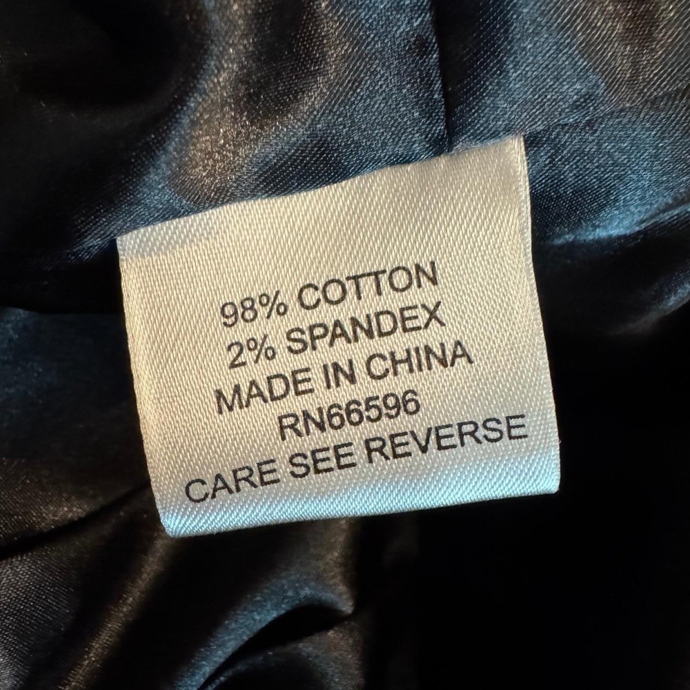Vintage Y2k Goth Gold and Black Velour Pemlum Blazer size 8 Decorative Buttons - Picture 10 of 12